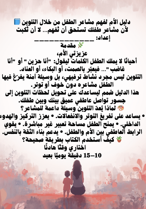 ألوان مشاعري - كتاب للأطفال